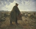 羊の群れの世話をする羊飼い 1860 年代